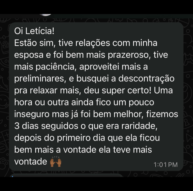 Depoimento de aluno do Desafio DRS